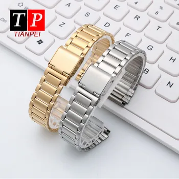 

High quality replacement watch strap for casio18mm stainless steel watch band Fine steel bracelet men women Watch accessories