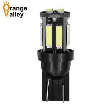 

100Pcs T10 Super Bright 7020 SMD W5W 194 501 10 LED Car Auto Interior Lights Wedge Door Instrument Side Bulb Lamp