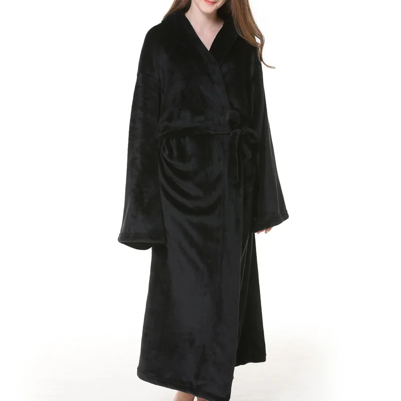 Autumn winter Women's bathrobe 10XL 9XL 8XL 7XL 6XL Bust 150cm plus size Sleepwear
