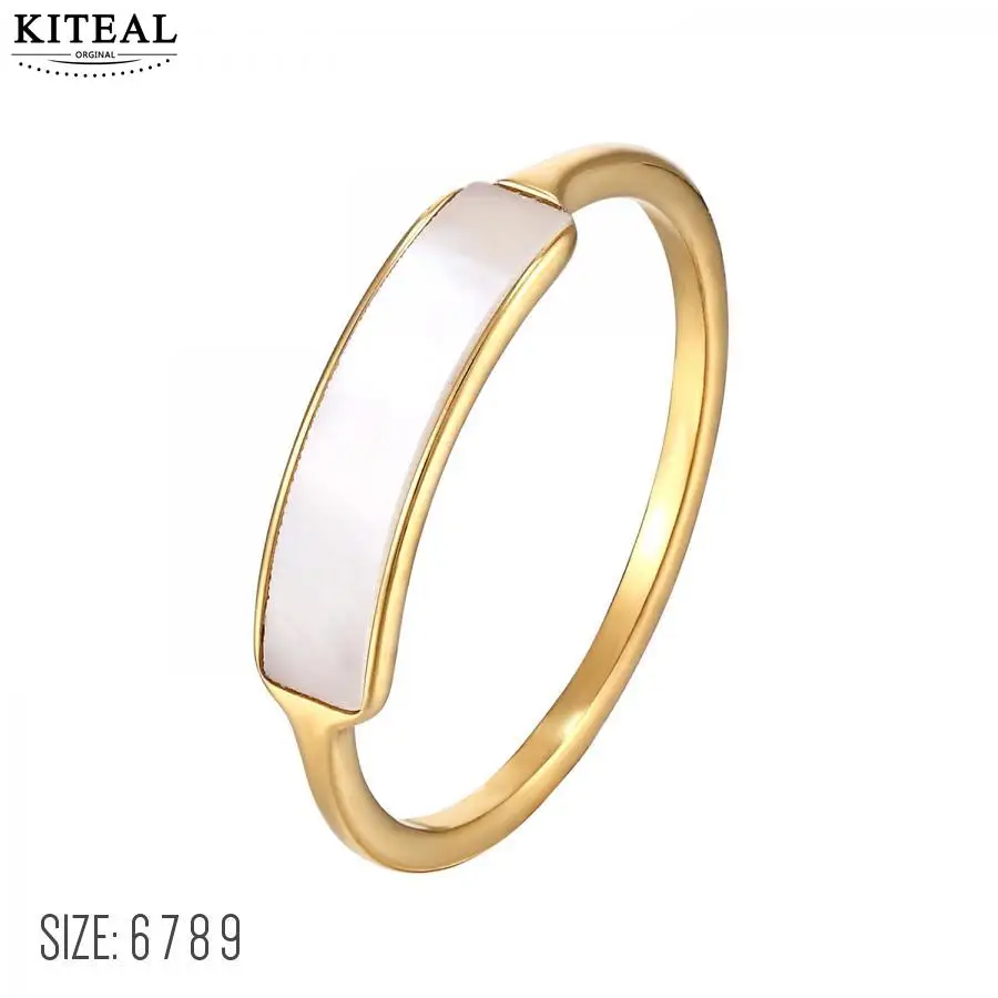 Новинка популярное позолоченное кольцо KITEAL 18KGP для девушек и женщин размер 6 7 8