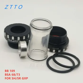 

ZTTO Bicycle External Bearing Bottom Brackets BB109 Mountain Road Bike Thread Ceramic for Parts 24mm BB 22mm GXP Crankset