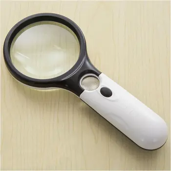 

LED Light Magnifying Glass Lens Handheld Magnifier Mini Pocket Microscope Reading Jewelry Loupe Top Quality