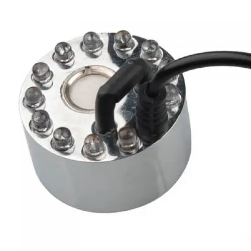 12 LED Lights Fog Mist Maker Fogger Machine for Fountain Pond Aquarium Fish Tank