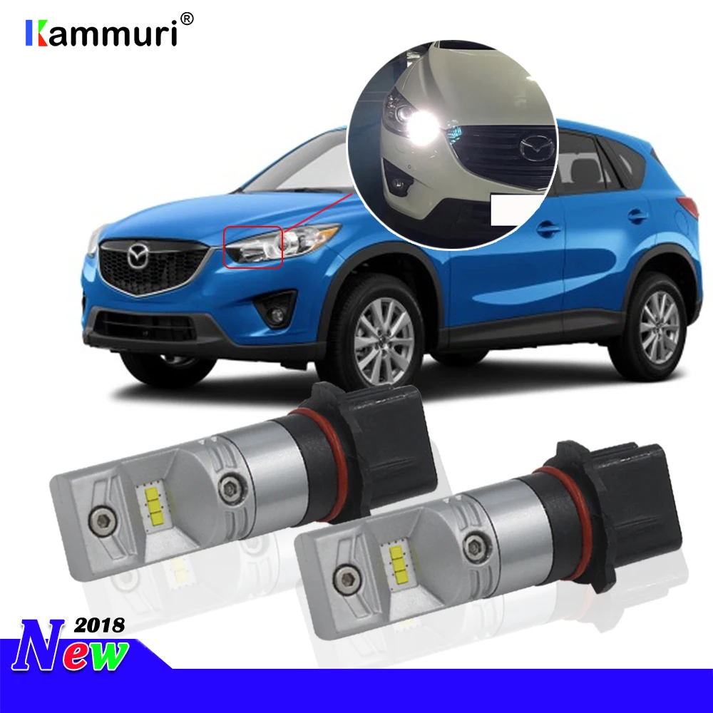 HID Белый P13W светодиодный ошибок Canbus SH24W PSX26W лампы для Mazda мазда CX5 CX 5 LED вождения DRL