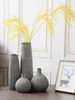 Creative Resin Vase for Home Decoration, Nordic Grey Flower Bottle, Minimalist Decor Crafts, Living Room Accessories 3