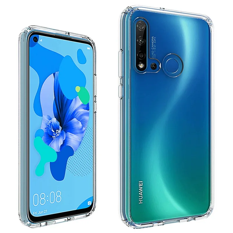 Чехол для huawei Nova 5i, Кристальный Гибридный Бампер, прозрачная твердая акриловая задняя крышка для huawei P20 Lite, чехлы для телефонов, Coque Nova5i