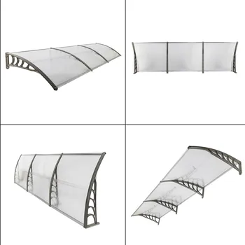 

Door Window Outdoor Awning Sun Shade Canopy Patio Cover Rain Snow Protection One-Piece Polycarbonate Sheet UV Rain Protection