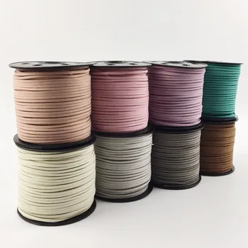 

1PC 90M Flat Faux Suede Korean Velvet Cord DIY Craft Accessories Jewelry Velvet Rope Making Nursing Necklace Bracelet Baby Goods