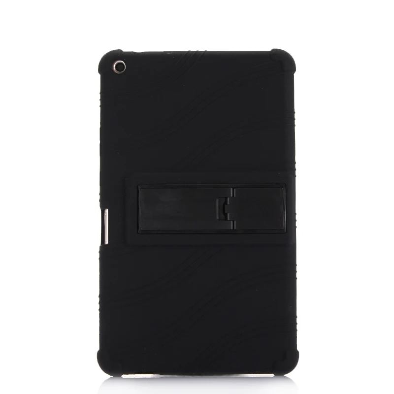 Черный Детский силиконовый чехол для huawei MediaPad T3 8,0 Honor игровой коврик 2 KOB-L09 KOB-W09 планшет чехол для huawei T3 8,0 стекло - Цвет: Черный