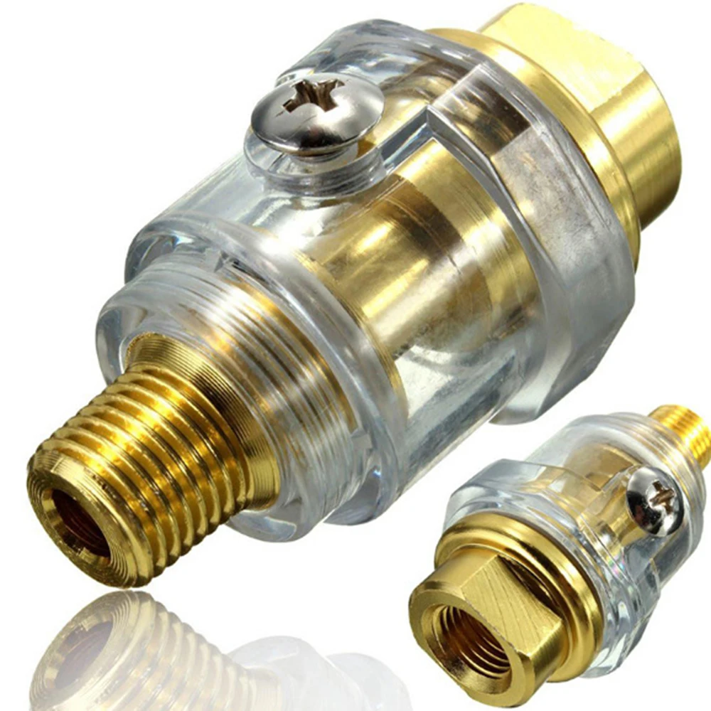 

For Pneumatic Tool Air Compressor Pipe 1/4"NPT Mini In-Line Oiler Lubricator