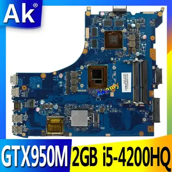

AK GL552JX Laptop motherboard for ASUS GL552JX GL552J ZX50J Test original mainboard GTX950M 2GB i5-4200HQ