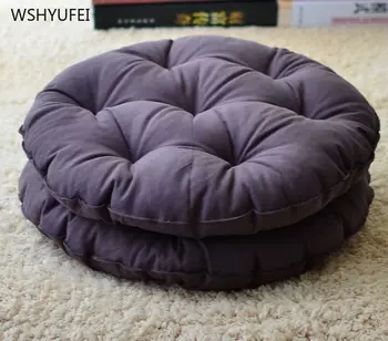 

Cotton and linen futon mat tatami round cushion office square cushion padded fabric sofa student bench wicker chair cushion