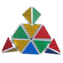 3 x3x3 Пирамида скоростной куб 10x8,5 см Профессиональный Кубик Рубика Пазлы красочные Развивающие игрушки для детей поезд бренд