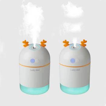 

400ml Ultrasonic Air Humidifier 1200mAh Battery Operated USB Rechargeable Aroma Diffuser Home Office Car Mist Maker Atomizer