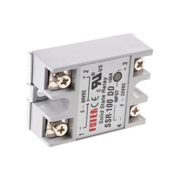 

SSR-100 DD Solid State Relay Module 100A 3-32V DC Input 5-60V DC Output Relay Y98E