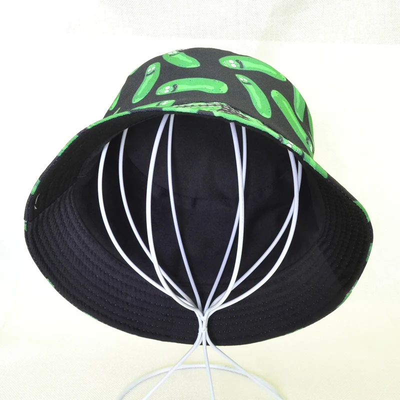 Бренд Pickle Rick Dad Hat хлопок зеленый Рик и Морти ведро шляпа США аниме рыбак шляпа причудливые головные уборы для мужчин и женщин