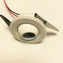 1 шт./лот Светодиодный точечный мини-светильник для шкафа лампа 1 Вт 3 Вт Высокая мощность Led белый теплый белый Dc12v Внутреннее освещение