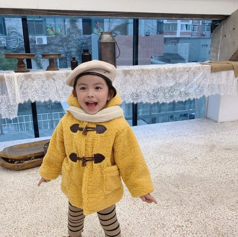 new wholesale boys girls fleece thicken coat winter fashion full sleeve kids jacket 1-6t HH918