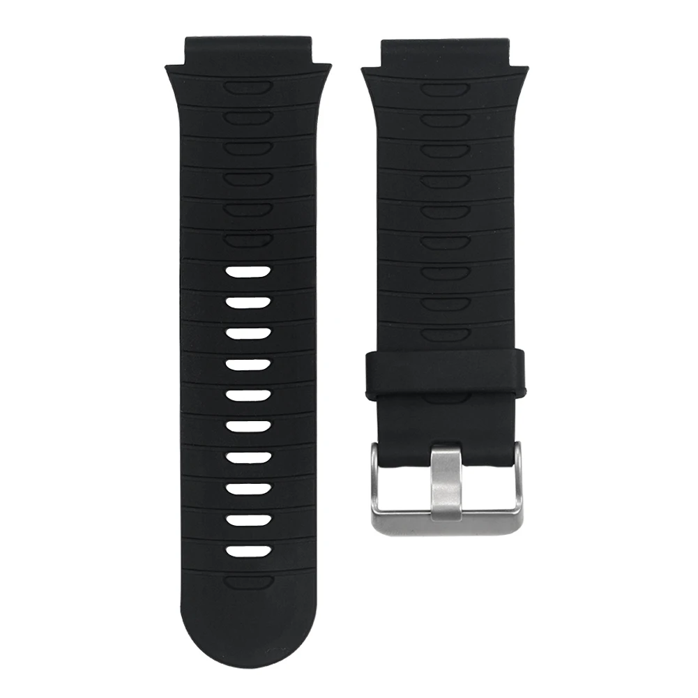 Красочный силиконовый браслет для Garmin Forerunner 920XT ремешок с оригинальным Srews+ браслет для смарт-часов - Цвет: Черный