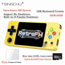 TSINGO обновленная игровая консоль LDK 2,0 2,7 дюймов экран с открытым исходным кодом Linux RetroFW система 16 Гб памяти 1000+ игры ретро игровой плеер
