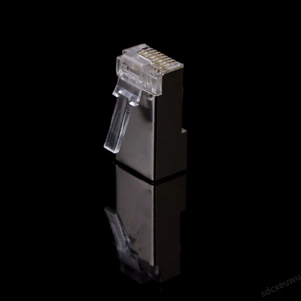 10 шт. RJ45 сетевой разъем CAT6 Модульные вилки экранированная версия с загрузочной
