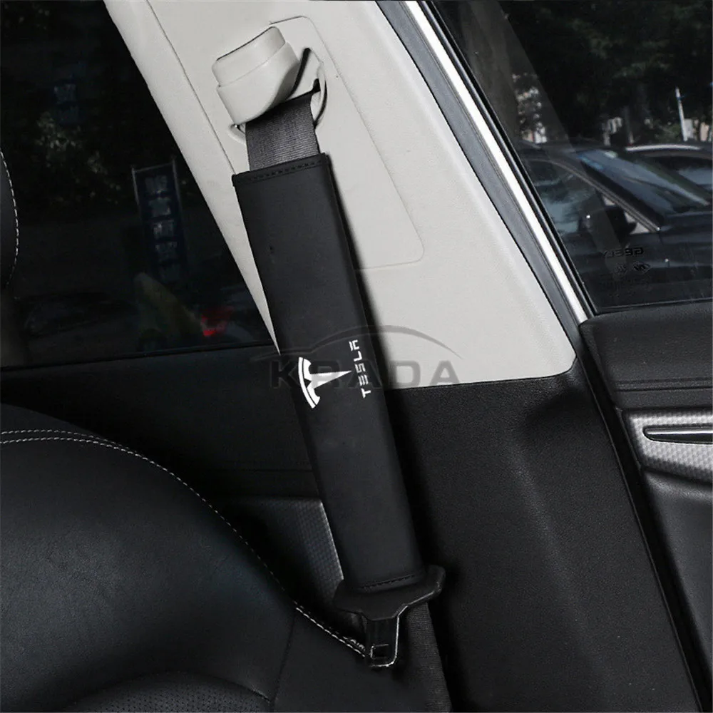 2 шт. накладки на автомобильный ремень безопасности Tesla Model 3 модель S X наплечный