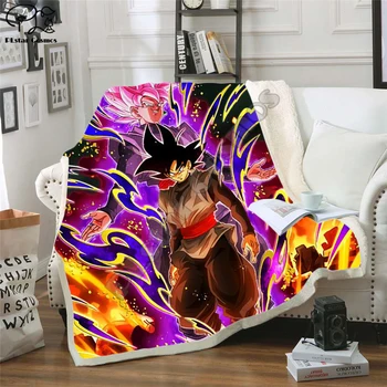 

Anime Dragon Ball 3D Printed Sherpa Blanket Couch Quilt Cover Travel Bedding Outlet Velvet Plush Fleece Blanket Bedspre style-10