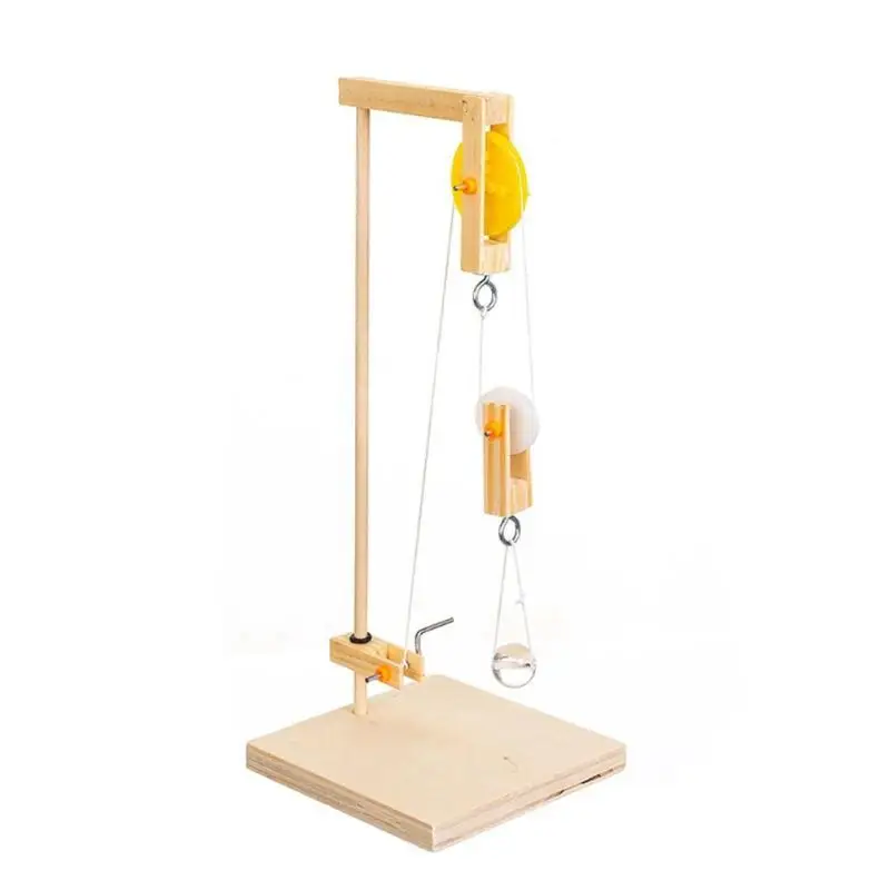 

Kids DIY Science Experiment Model Building Kits Manual Crane Creative Toy