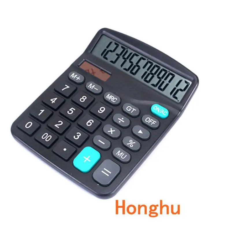

12 Digit Desk Calculator Large Buttons Financial Business Accounting Tool M-28 Black color big size buttons