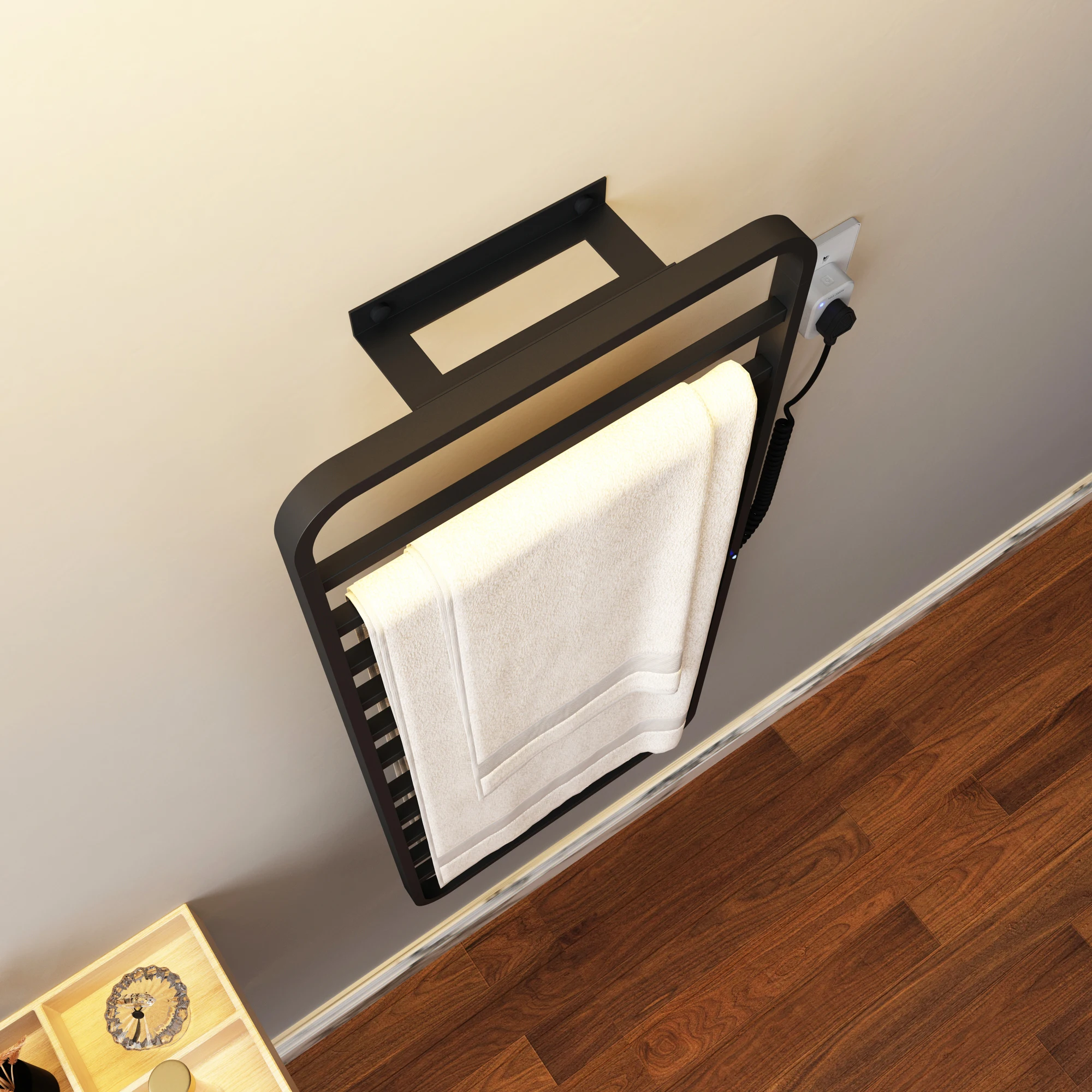 Bathroom fittings Electric heated towel rack, towel dryer, stainless steel rack.Sterilizing Smart rack Towel Warmer