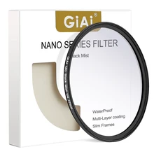 GIAI 1/4 1/8 Movie Grade Camera Lenses Pro Black Mist Filters 49mm 52mm 55mm 58mm 67mm 72mm 77mm 82mm For Canon Nikon Sony