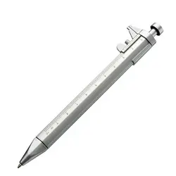 Stylo à bille multifonction à encre Gel, Vernier à pied à coulisse, stylo à bille de papeterie pratique Portable de 0.5mm 