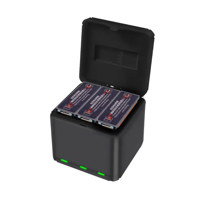 3 батареи Smart QC 3,0 быстрое зарядное устройство usb зарядка коробка с кабелем для передачи данных для OSMO ACTION Sports камера аксессуары LX9A