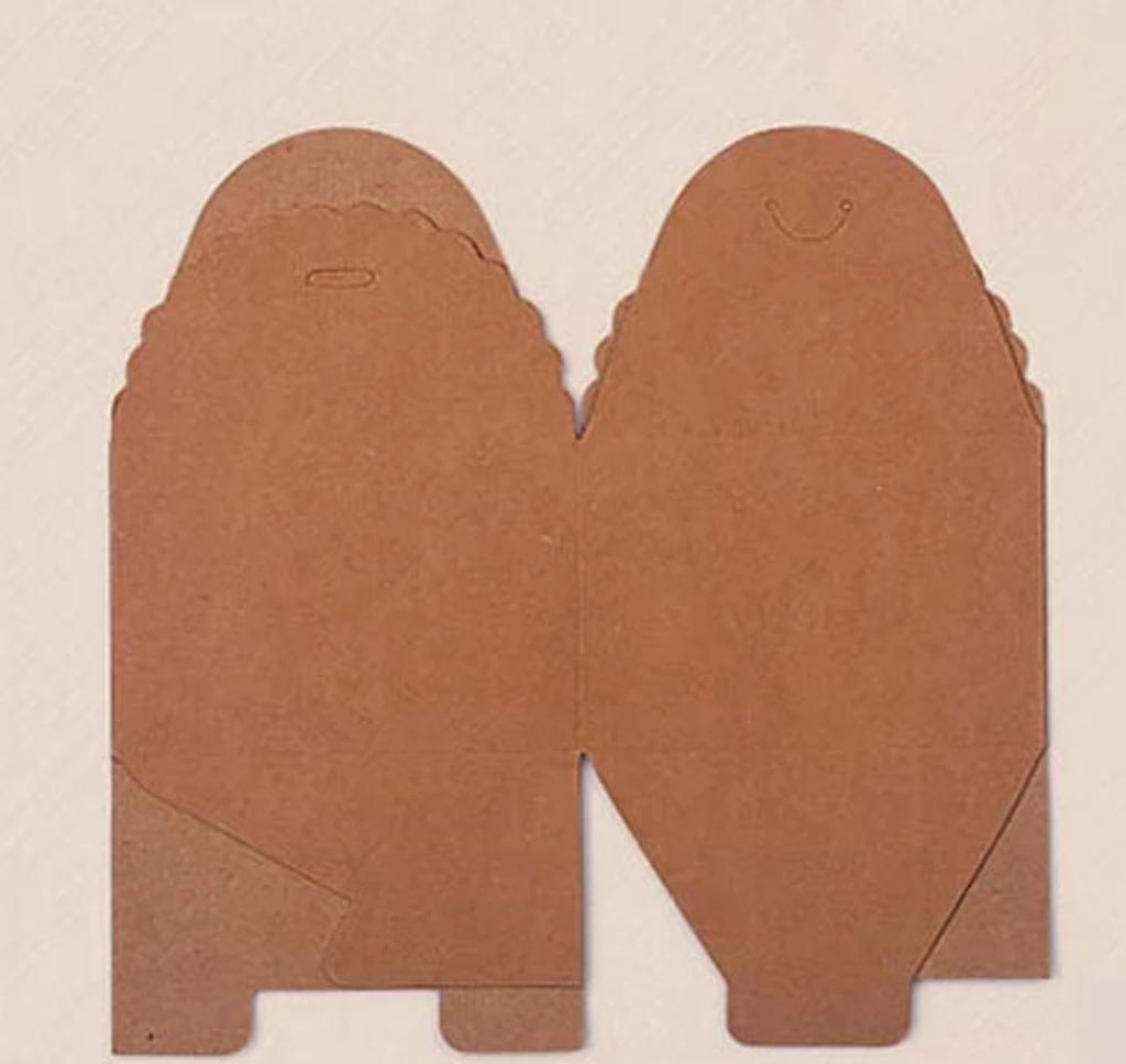 12PCS Craft Kraft Paper Boxes Wedding Party Gift Packaging For Cake Cookies