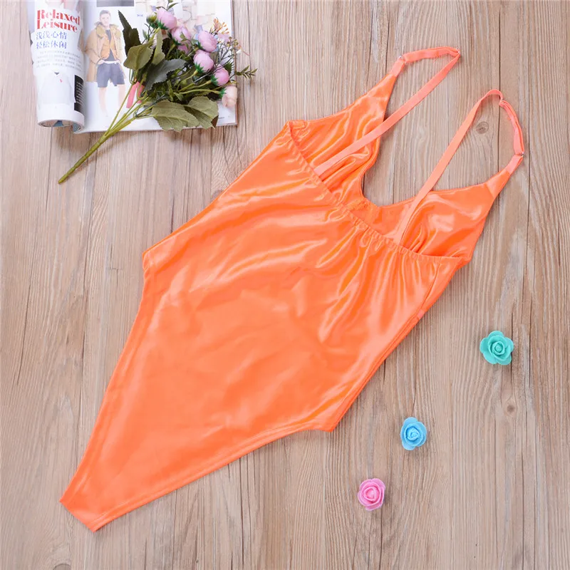 Women Fancy sexy summer fashion rompers Outfits Solid bodysuits Leotard Top Blouse Sleeveless Deep V Jumpsuit Club Streetwear