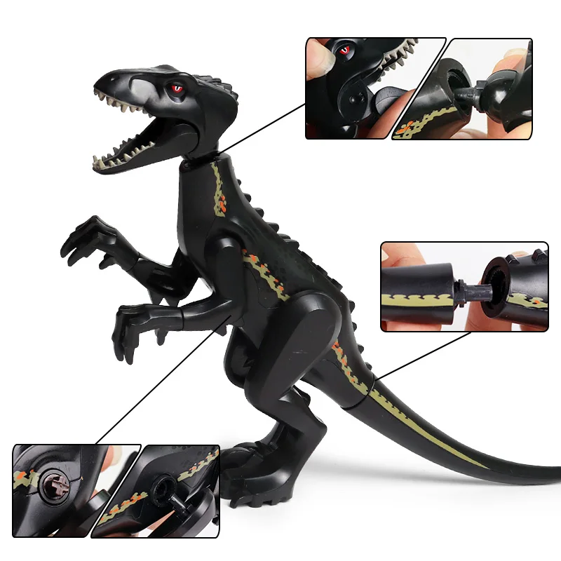 Oenux Новый с динозавром Мир Юрского периода строительный блок трицератоп T Rex в