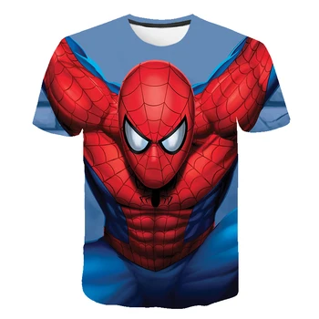 

3D Boys t-shirt kids Marvel Superhero Iron Man Thor Hulk Captain America Spiderman Boys Kid Cartoon girls clothes camisetas 2020