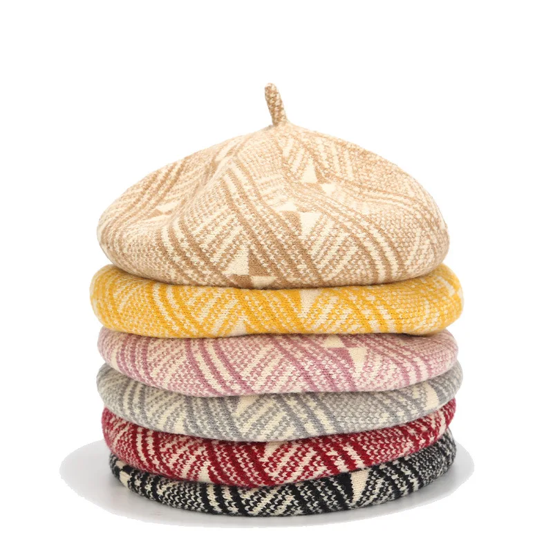 new painting beret wool beret fashoin artist beret hat street hat
