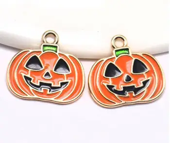 

Wholesale 20 pcs Halloween pumpkin Head Metal Charm Pendants Jewelry Making R-005