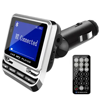 

Car portable MP3 hands-free player car FM transmitter Chinese and English lyrics synchronous display player
