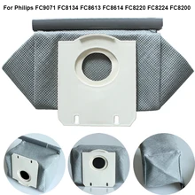 Washable S-bag Dust Vacuum Cleaner Bags Dust Bag Replacement Parts For Philips FC9071 FC8134 FC8613 FC8614 FC8220 FC8224 FC8200