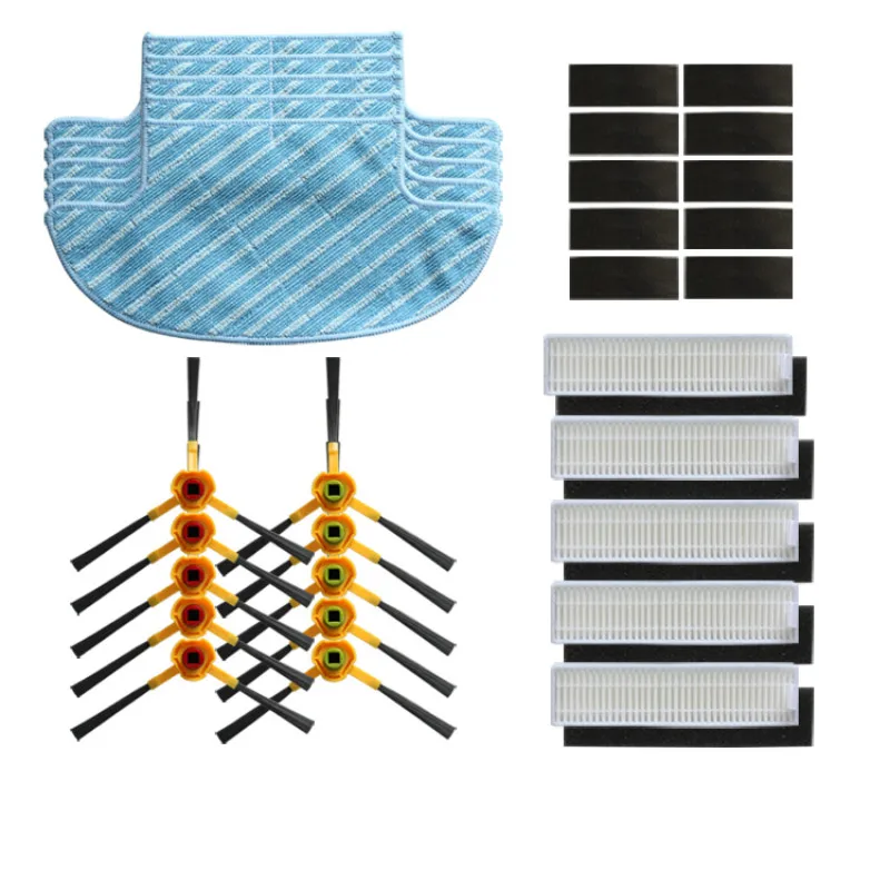 

Side Brush hepa Filter Sponge filters Mop cloth Magic paste for ecovacs deebot Slim DA60 Robotic Vacuum Cleaner parts