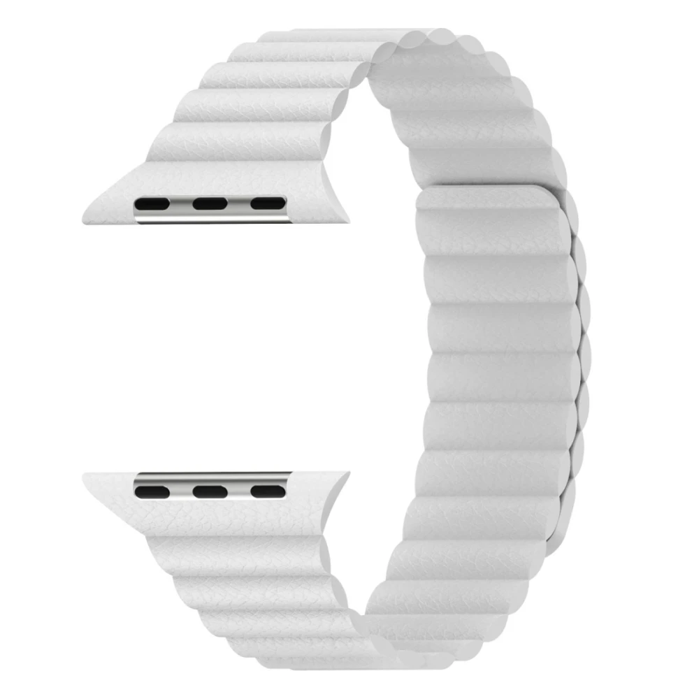 Универсальная кожаная Магнитная часовая полоса для Apple Watch 1 2 3 4 38 мм/40 мм