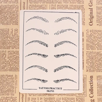

tattoo supplies Tattoos Learn Supplies Eyebrow Lip Eye Tattoo Practice Sheet Skin Silicone Blank Fake For Tatoo Needle Machine