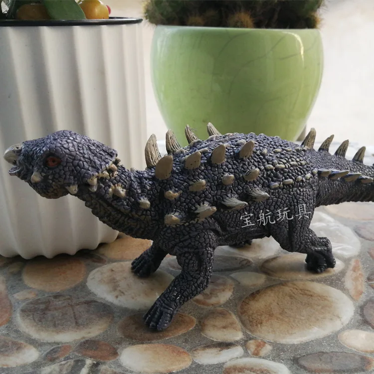 Hot Selling New Style 24cm Solid Prickly Ankylosaurus Manicure Dragon Dinosaur Model Toy