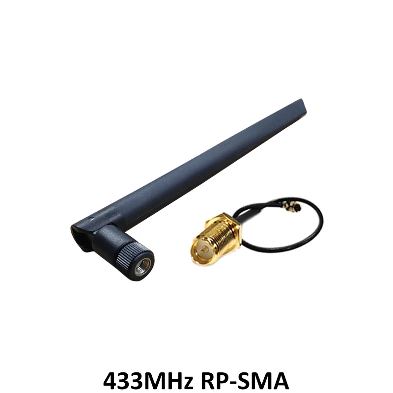 GRANDWISDOM 10pcs 433mhz antenna 5dbi sma female lora antene module lorawan antene ipex 1 SMA male pigtail Extension Cable