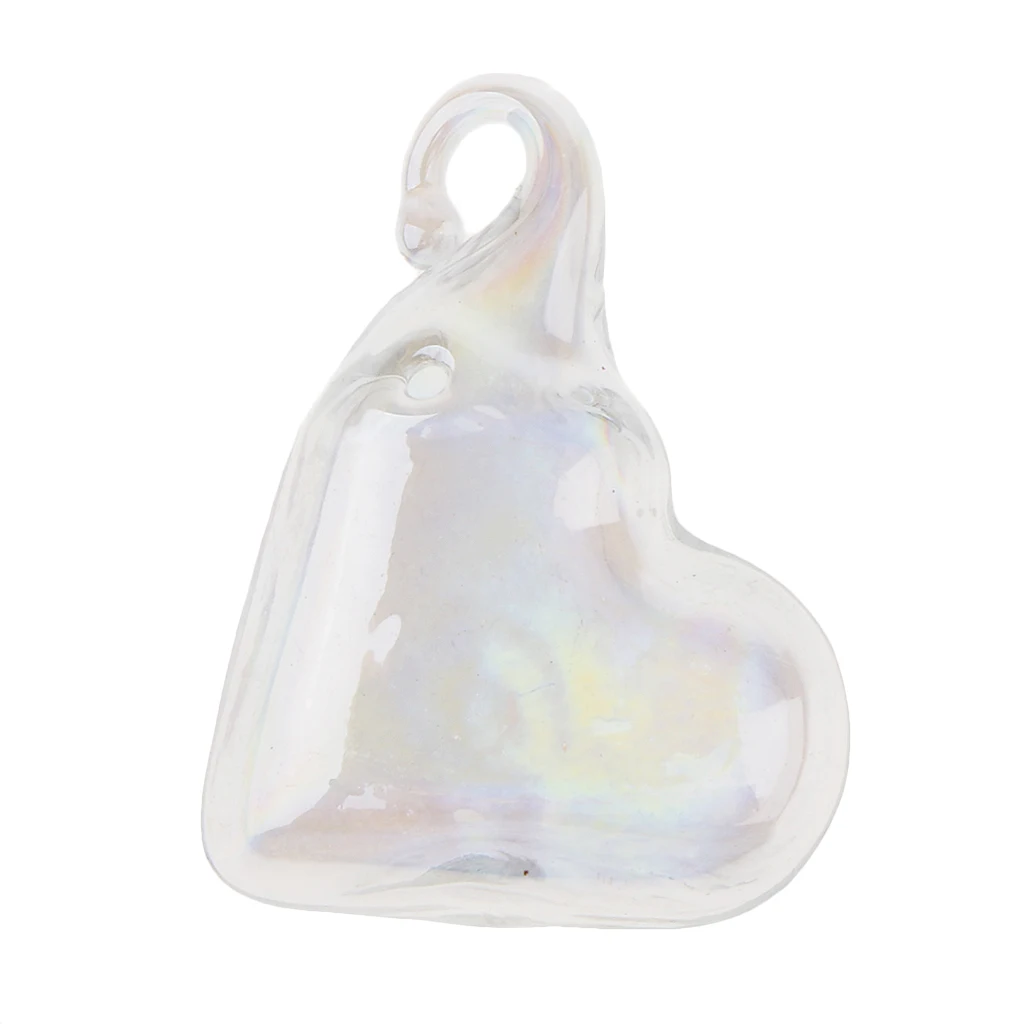 6 Pcs Mini Empty Small Wishing Bottles Rainbow Glass Bottle Charm Pendant for Necklace Earrings DIY Jewelry Making 