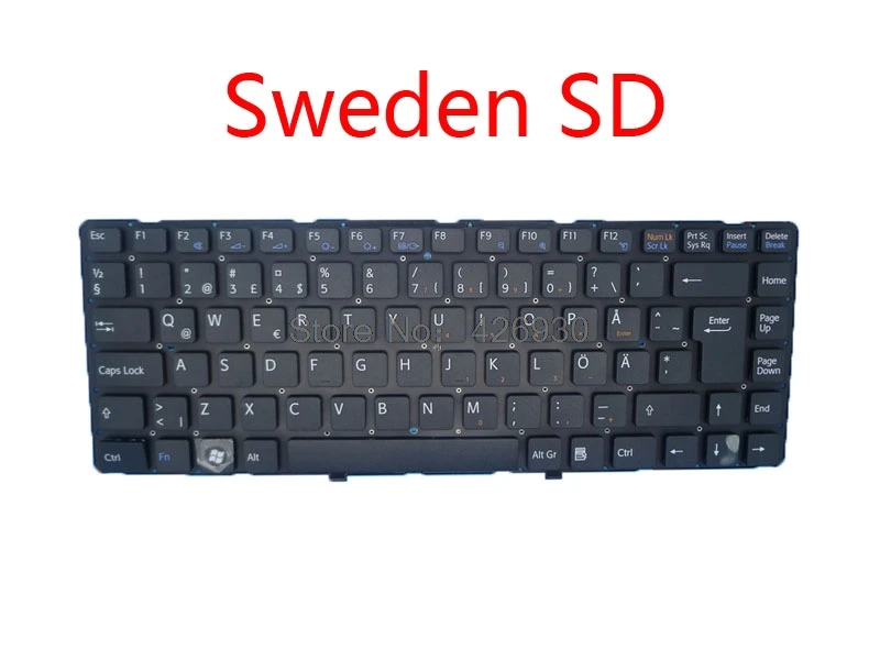 Ноутбук SW CA BE IT SD клавиатура для SONY для VAIO VPCEA VPC-EA серии швейцарская Канада Бельгия Италия Швеция 148792341 148792231 Новинка - Цвет: Sweden SD
