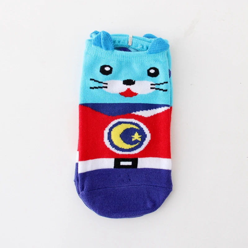 1Pair Children Socks Short Socks Cartoon Cotton Teenagers School Cartoon Girls Boys Kids Boat Girl Sock Student Socks