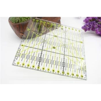 

DIY Sewing Patchwork Tool Square Patchwork Ruler Sewing Ruler Clothing Cutting Anti-Skid Function Ruler Sewing Tool